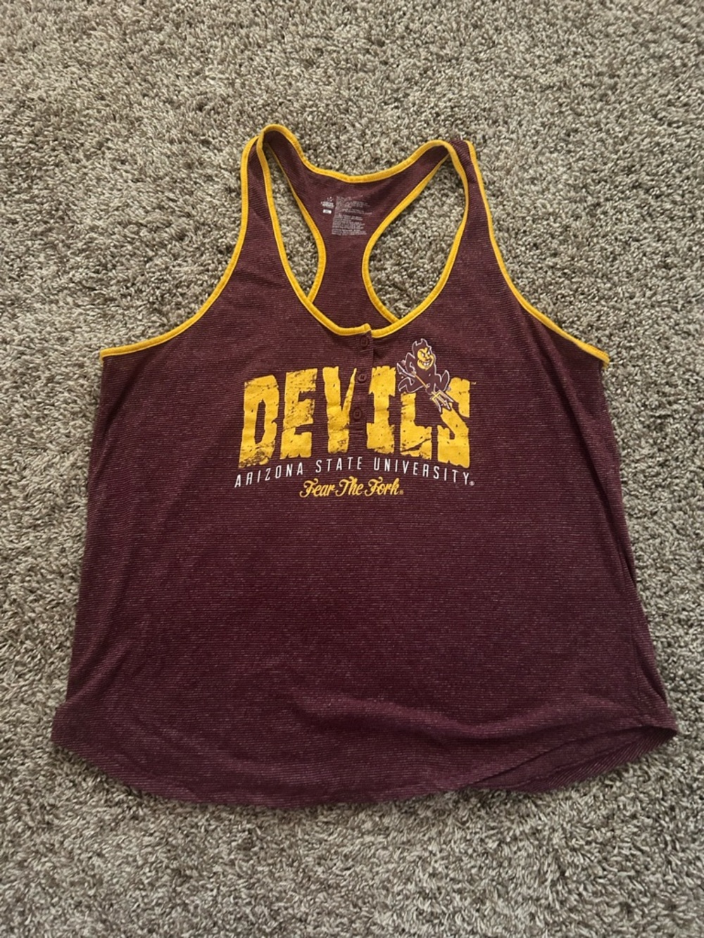 Arizona State University Devils Maroon & Gold Racerback Tank